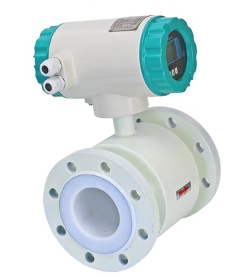 High Precision Electromagnetic Flow Meter 4-20mA Output For Water Fluid Medium
