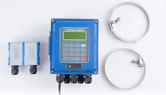 Portable Non Intrusive Ultrasonic Water Flow Sensor External Flow Meter DN15-DN100