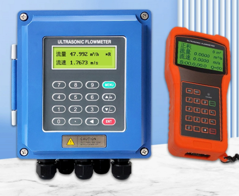Digital Ultrasonic Flow Meter With External Clamp DN300-DN6000 Pipelines
