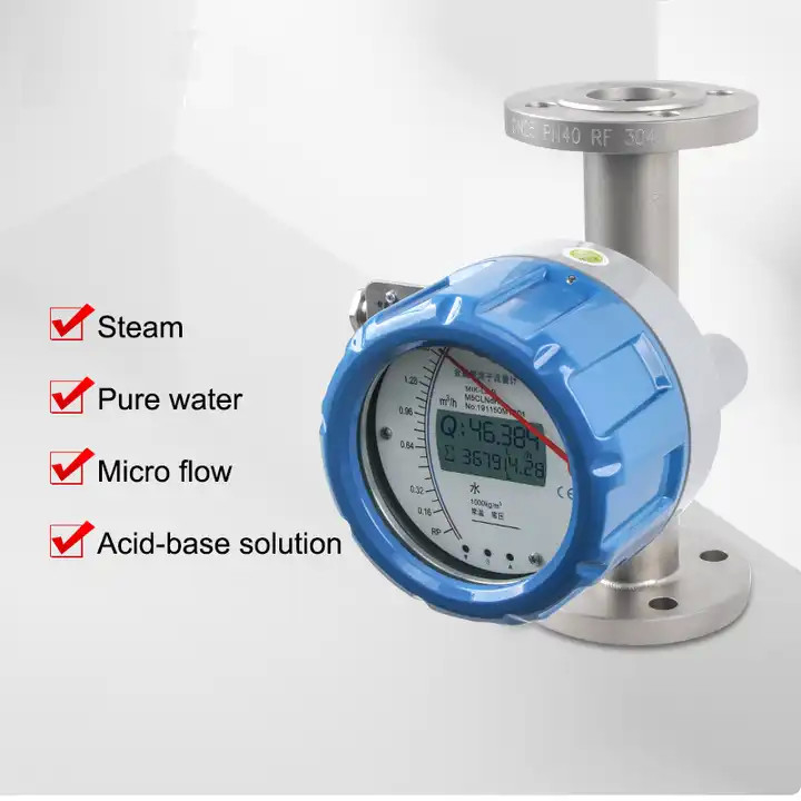Digital Metal Tube Flow Sensor Metal Tube Float Flowmeter With LCD Display DN15-50